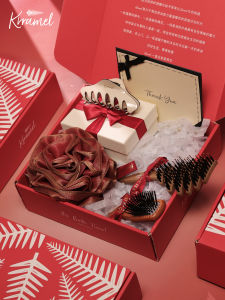 KRRAMEL | Massage Boar Bristle Cushion Comb