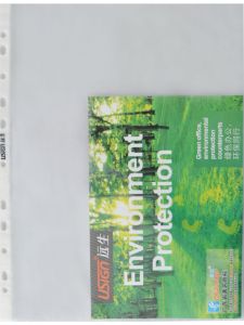 US-LW110B 11-Hole Refillable Document Bag Protective Storage Case for Business Supplies 100 Pieces per Pack