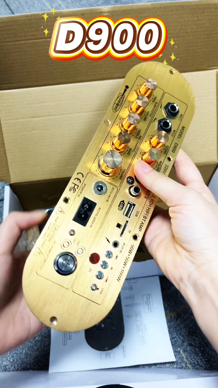 แอมขยายเสียงD900 แอมป์จิ๋ว D800 5.0AUX/USB/TF ECOบอดบลูทูธPOWER2.1CH.HIFI BT แอมขยายเสียง เครื่องขยายเสียง