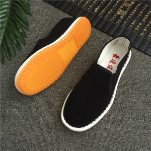Handmade Beijing Style West Mountain Elegance Casual Cotton Shoes Breathable Anti-Odor Multi-Layer Dad Work Shoes for Driving