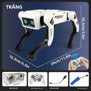 Xe Đồ Chơi Robot Chó AI - Điều Khiển Bằng Giọng Nói Tương Tác Điều Khiển Từ Xa Thông Minh Có Nhạc Nhảy Múa Dành Cho Trẻ Em Từ 14 Tuổi Trở Lên Chất Liệu Nhựa Sẵn Sàng Sử Dụng