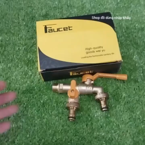 òi Nước Faucet Tăng Ap 2 Đầu Ra Thông Minh Hàng Cao Cấp Fullbox