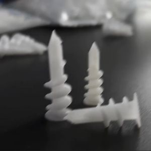 100pcs M10*33 M13*42 Drywall Plastic Auger Anchors Self Drilling Wall Threaded Anchors