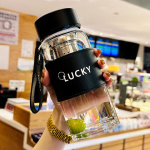 Cốc Thủy Tinh Borosilicate Dung Tích Lớn Cho Nam Và Nữ Cốc Pha Trà Chịu Nhiệt Độ Cao Cốc Đựng Nước Đồ Dùng Ăn Uống