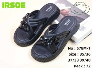 Sandal Wedges silang rantai IRSOE Dewasa