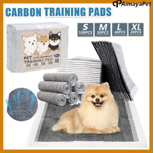 AIMAYAPET Pet Diaper for Dogs Super Absorbent Disposable Leak-Proof Deodorant Pee Pads Charcoal Training Mat