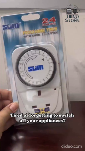 [Sirim] SUM Analog & Multi Programmer Timer 13A SOCKET Digital Timer 24hour Timer Switch Plug