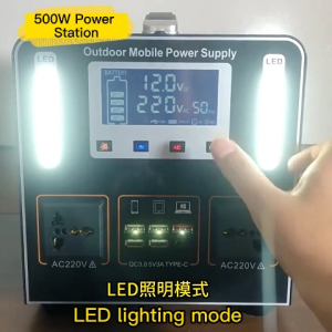 1000W Power Station 988000mAh 220V Outdoor Portable Solar Generator Power Generator Power Supply Charger Camping