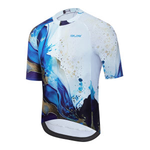 RAUDAX Cycling Jersey Man Summer Bicycle Jersey Mens Cycling Short Sleeve Quick-Dry Road Bike Tops MTB Cycling Clothing for Men