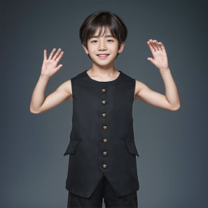 Boy Vest 16th Century Colonial Costume Vest Revolutionary War Costume Kids Waistcoat