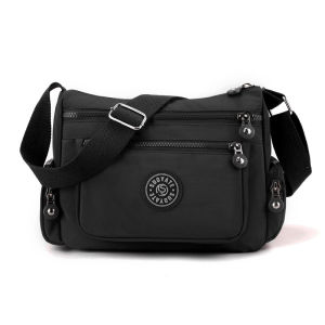 GStar Multi-layer Large Capacity Floral Sling Bag for Women Waterproof Nylon Fashion Messenger Bag Business Cashier Change Crossbody Bag Beg Tangan Wanita