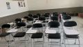 Kursi lipat kuliah tanpa rak bawah ( rekondisi ). 