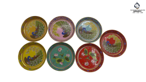 珐琅彩孔雀纹小盘  Enamel Painted with Peacock Small Plate