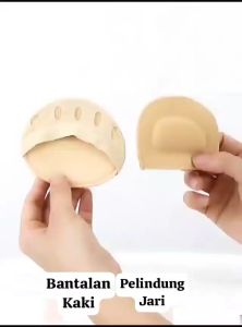 BELLINO - Bantalan Kaki Depan Sepatu Hak Cushioned Pad Insole Wanita Kaos Kaki Tuo Pelindung Jari Depan Anti Pegal Bantalan Busa