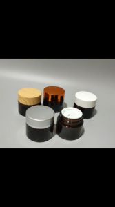 Pot Cream 10ml Jar Kaca Amber Coklat 10gr Pot Cream Pot Krim Kaca Amber Kemasan Wadah Pot Jar 10ml 10 gram Kaca Coklat Tutup Hitam