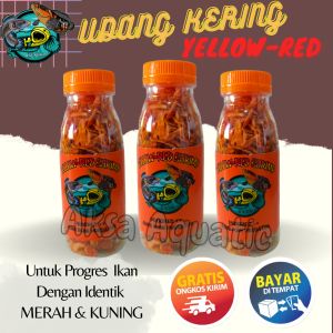 Udang Kering Yellow Red Pro++ kemasan botol 100ml Pakan Ikan Channa