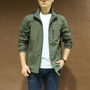 Jeep Outdoor Single-layer Waterproof Windbreaker Hooded Leisure Sports Wear-resistant Travel Mountaineering Clothes