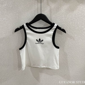 Girl Vest Summer Short Kids Inner Match Sleeveless T-shirt Childrens K-style Silm Casual Sports Bottoming Shirt