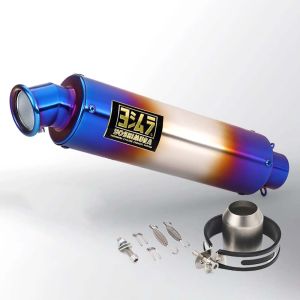 Yoshimura GP RACING Motorcycle Carbon Fiber Exhaust System Muffler Canister Tail PIPE escap Exhaust Tailpipe with Silencer For Kawasaki zx-10r z250sl NINJA500 Z500 cb1000r z800 cb400 z1000 390 duke fz150 R3 mt07 etc