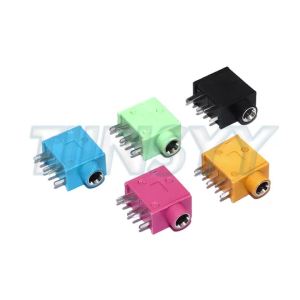 3.5MM Audio Headphone Jack Connector PJ-325 Stereo Audio Earphone Connectors 3.5 PJ-325 Audio Jack Socket Multicolor