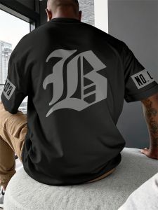 3D printed casual fashionable outdoor and simple mens T-shirts for Summer 2025