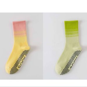 Tất Tập Yoga Chống Trượt Viva Fitness Dành Cho Nữ Quần Áo Thể Thao Tất Chạy Bộ Màu Sắc Chuyển Tiếp Chất Liệu Cotton