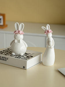 FENGBAI | Cute Rabbit Shaped Handmade Ceramic Decorative Item