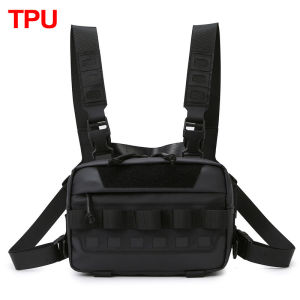 Fishing Tactical Chest Rig Bag Men Pouch Backpack Camping Hiking Women Lure Molle Front Chest Vest Workouts Cycling Daypack