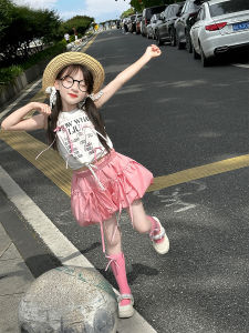 Princess Summer Clothes Girls Casual Pants Bloomer Shorts Childrens Versatile Cotton Polyester Blend Elastic Waistband