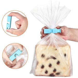 Plastic Sealing Bag Clip Reusable Fresh Food Storage Sealer Clamp Easy Lock Snack Bread Seal Bag Clips Home Kitchen Gadgets