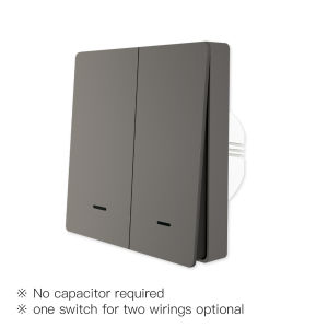 MOES Smart Light Switch Tuya ZigBee No Neutral Wire No Capacitor Needed Smart Life 2/3 Way Works with Alexa Google Home 2mqtt