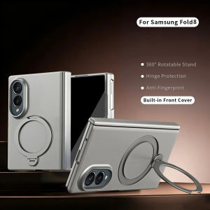 szhaiyu | For Samsung Galaxy Z Fold 8 Ultra Z Fold 8 7 6 5 4  Skin Feel Case With 360 Rotating Magnetic Kickstand Screen Protector Cover