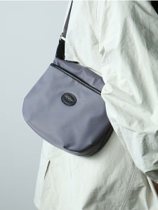 Cuckoo&Forest Nylon Half Circle Bag Womens Crossbody Bag Fashionable Versatile Artistic Trendy Shoulder Bag B659 Casual Simple Style