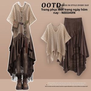 NEEDARNA | Đầm Dài Du Lịch Phong Cách Sa Mạc Bohemian