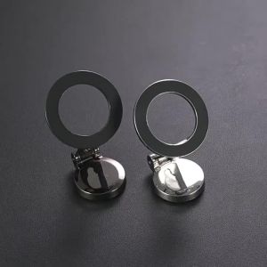 Kurungan efon bimbit magnetik 360 ijazah ran tangan efon percuma Mount papan pemuka kereta efon Mount untuk iPhone Xiaomi Huawei