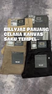 CELANA KANVAS MINYAK CASUAL // BILLY JAZZ // STANDAR REGULER // KUALITAS PREMIUM