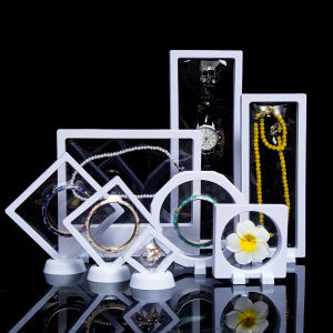 Anti-Oxidation PE Film Jewelry Suspension Box Transparent Earrings Ear Stud Necklace Storage Box Earrings Film Display Box Portable