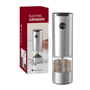 KLT Electric Grinder Adjustable Thickness Food Grade Ceramic Grinding Core Cumin Pepper Pepper Sea Salt Mill Kitchen Seasoning Tool For Cooking BBQ