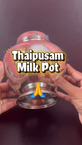 Thaipusam Milk Pot for MURUGAN - Traditional Design for Ceremonies and Rituals - Ideal for Authentic Cultural Significance