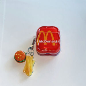 Red McDonalds Compatible AirPods pro 1/2 Gen Apple 3 Bluetooth Earphone Case AirPods 3 IMD Protective Cover for AirPods 4 pro 1 2