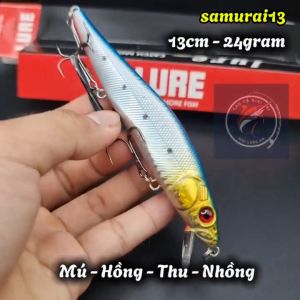 Mồi Giả samurai13 câu Ghềnh 13cm/24gram - Mồi lure cá MúNhồngMăng siêu nhạy