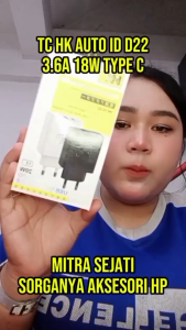 HK Travel Charger D22 USB Port Fast Charging 18W Adaptor PD QC3.0 Type-C USB 3.6A