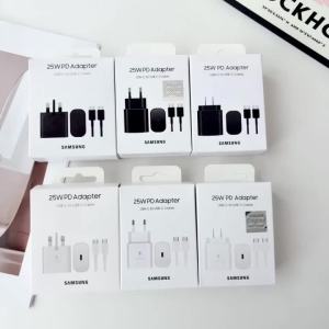 Samsung | For Samsung Z Flip Fold 6 5 4 3 2 25W PD Charger Super Fast Charge Adapter For Galaxy S24 S23 S22 S21 S20 Note 20 Ultra 10 Plus