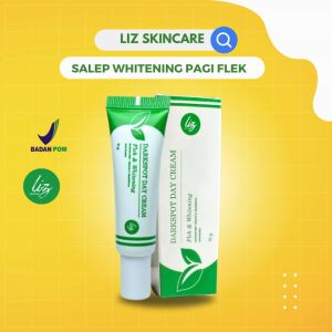 Resmi BPOM Elzet Skincare Salep Whitening Pagi Penghilang Flek Noda Hitam Bopeng Melasma Pemutih Kulit Wajah