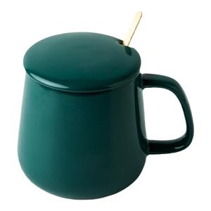 Mug Lid Spoon Gift Suit Coffee Office For Home Big Belly Capacity Male Ceramic Drinking Cup Girls Customization