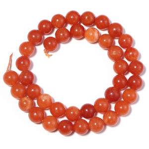 1 Strand 6 8 10mm Natural Stone Beads Orange Moonlight Round Loose Beads For Jewelry Making DIY Bracelet Necklace Accessories