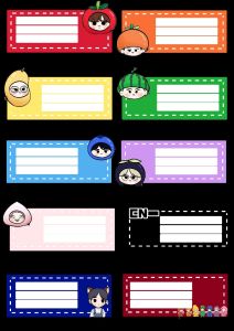 Adhesive Label Stickers for Books & Notebooks