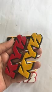 EMBLEM MOTOR KYB VARIASI TIMBUL 3D  AKSESORIS MOTOR KEREN  BAHAN RESIN