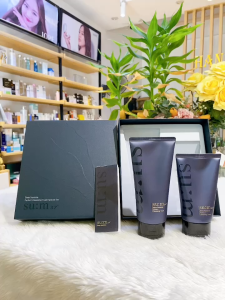 Set sữa rửa mặt làm bọt cạo râu phục hồi và làm sáng da cho nam Su:m37 Dear Homme Perfect Cleansing Foam Special