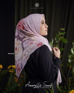 NEW BEST - AMARYLIS SCARF HIJAB SEGIEMPAT MOTIF EXCLUSIVE VOAL PREMIUM BY NADHEERA LUXURY - INAYAHHIJAB